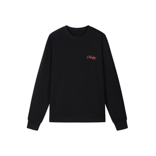 T恤宽松男女同款 Jennie官网新周边Ruby秋季 圆领长袖