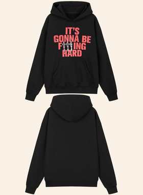 Jennie官网同款新周边Like 宽松男女Ruby连帽衫卫衣秋冬