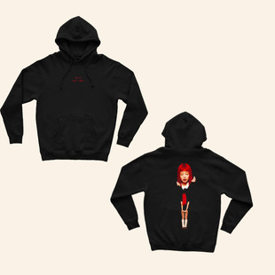 Jennie官网新专辑Ruby连帽衫宽松男女卫衣同款blackpink