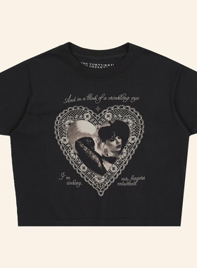 TaylorSwift 泰勒·斯威夫特 官网 CRINKLING短袖T恤短款夏季圆领