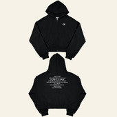 拉链连帽衫 JENNIE官网2025 宽松男女 SERIF 新周边Cropped ZEN