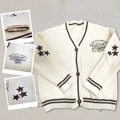 现货霉霉folklore泰勒针织开衫