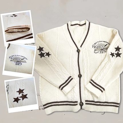 TTPD霉霉同款 folklore 泰勒 针织开衫毛衣taylor swift cardigan