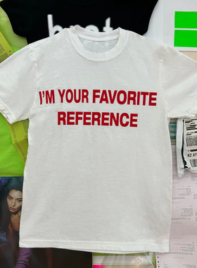 Charli XCX官网同款vrat巡演Favorier Pefence短袖T恤男女夏季tee