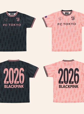 blackpink演唱会同款Confit FC TOKYO限定球衣宽松男女短袖T恤tee
