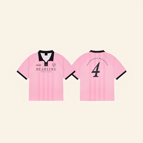 blackpink演唱会周边同款OEADLINE三巡限定球衣宽松男女短袖T恤