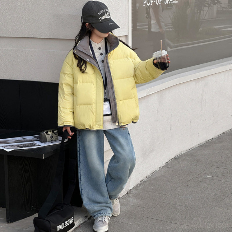 女童棉服冬季2026新款儿童韩版洋气拼色棉衣女大童保暖夹棉外套潮,童装/婴儿装/亲子装,羽绒服,淘宝优惠券,粉丝福利购,淘宝优惠卷