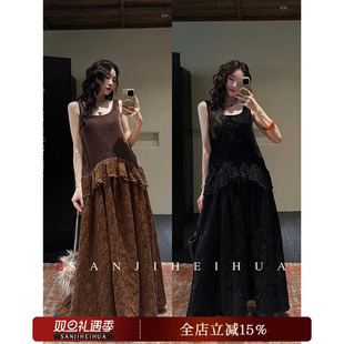 呼呼专享 冬装 缘如风 冬加厚雪尼尔提花巨好看 连衣裙 新款