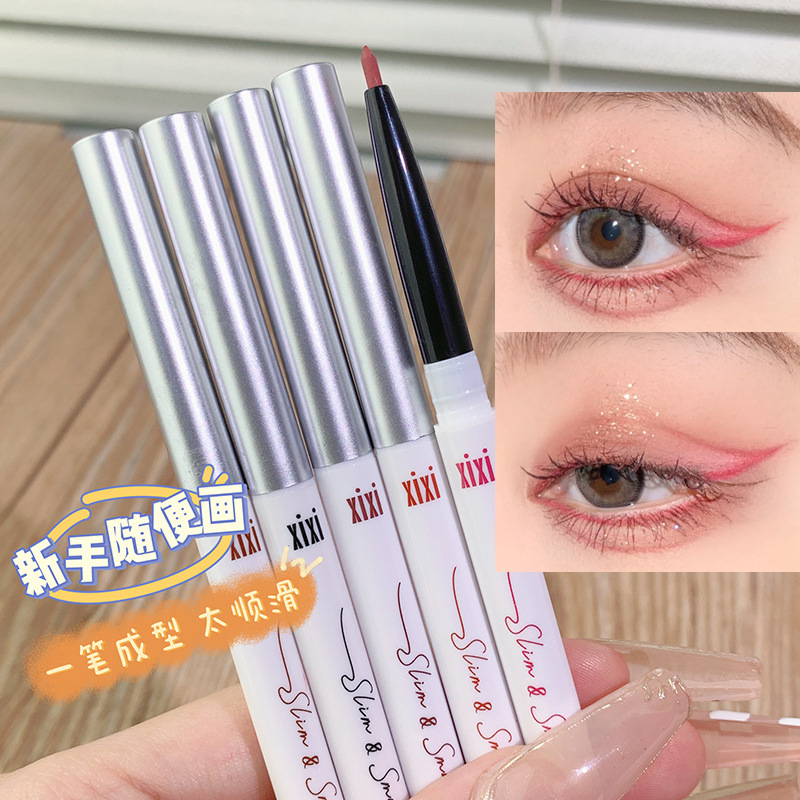 xixi彩色纤细眼线胶笔不易晕染下卧蚕自然防水伪素颜新手款