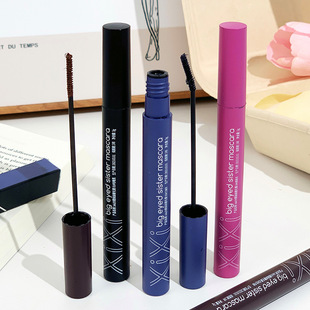 XIXI大眼妹妹睫毛膏彩色不易晕染女小刷头自然纤长浓密浅棕色