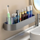 化妆室置物架浴室免打孔洗漱台洗手间墙上壁挂式 化妆护肤品收纳盒