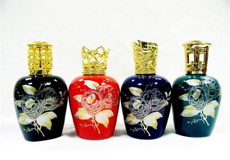 点火香薰灯陶瓷牡丹花香薰灯/香熏灯炉/无火薰香灯 熏香炉 香薰炉