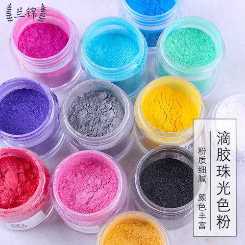 兰锦 Crystal Drop Glue Ultra -Fine Glitter Ярко -порошок Яркий кристаллический жемчужный ногте