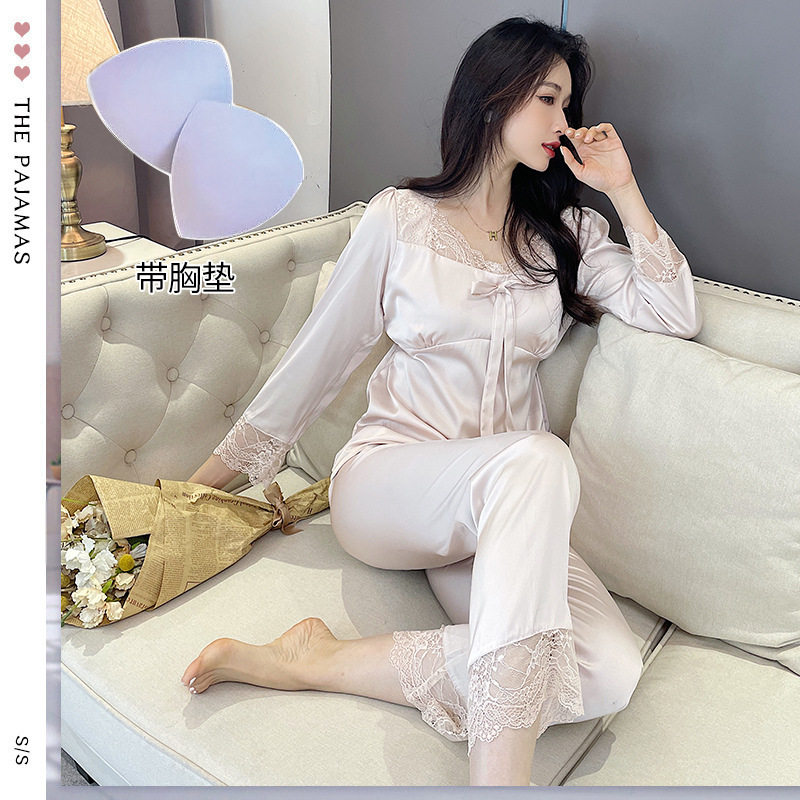 2026性感舒适简约休闲家居服蕾丝