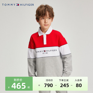 新品 儿童长袖 男童Polo衫 上衣中大童打底衫 春季 TOMMY汤米童装