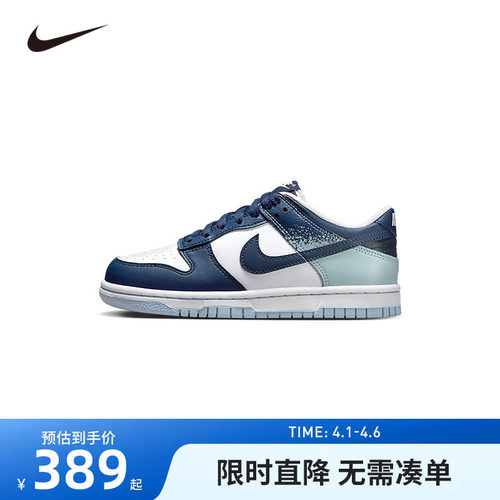 NIKE童鞋儿童板鞋男女童休闲运动鞋COUNT中大童鞋子潮IB7687-100