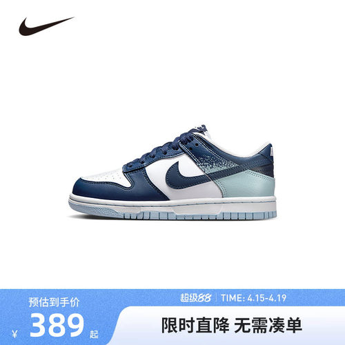 NIKE童鞋儿童板鞋男女童休闲运动鞋COUNT中大童鞋子潮IB7687-100