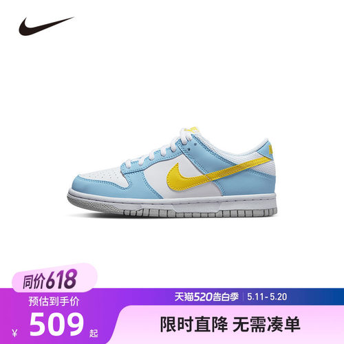 NIKE童鞋儿童板鞋男女童休闲运动鞋COUNT中大童鞋子潮DX3382-400