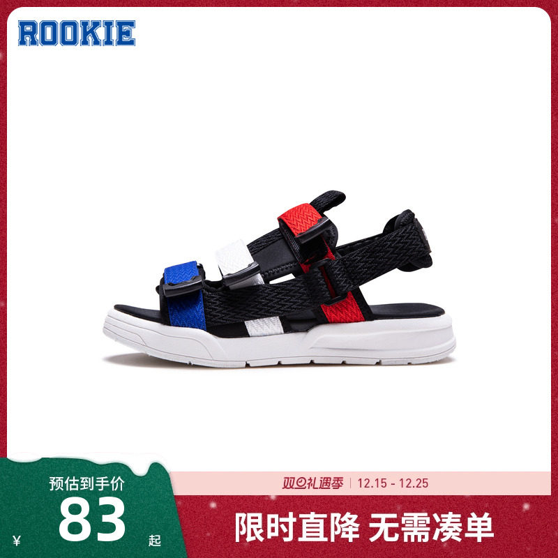 ROOKIE童鞋儿童凉鞋新款夏季宝宝小童男童鞋子沙滩中大童男孩透