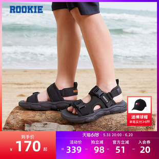 男童凉鞋 透气夏季 新款 潮RK2321018 ROOKIE儿童鞋 中大童鞋 子沙滩鞋