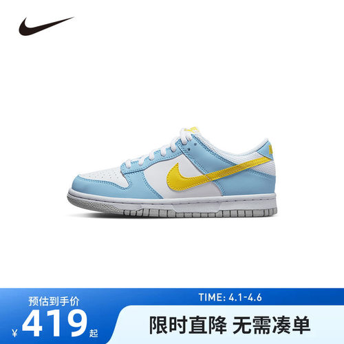NIKE童鞋儿童板鞋男女童休闲运动鞋COUNT中大童鞋子潮DX3382-400