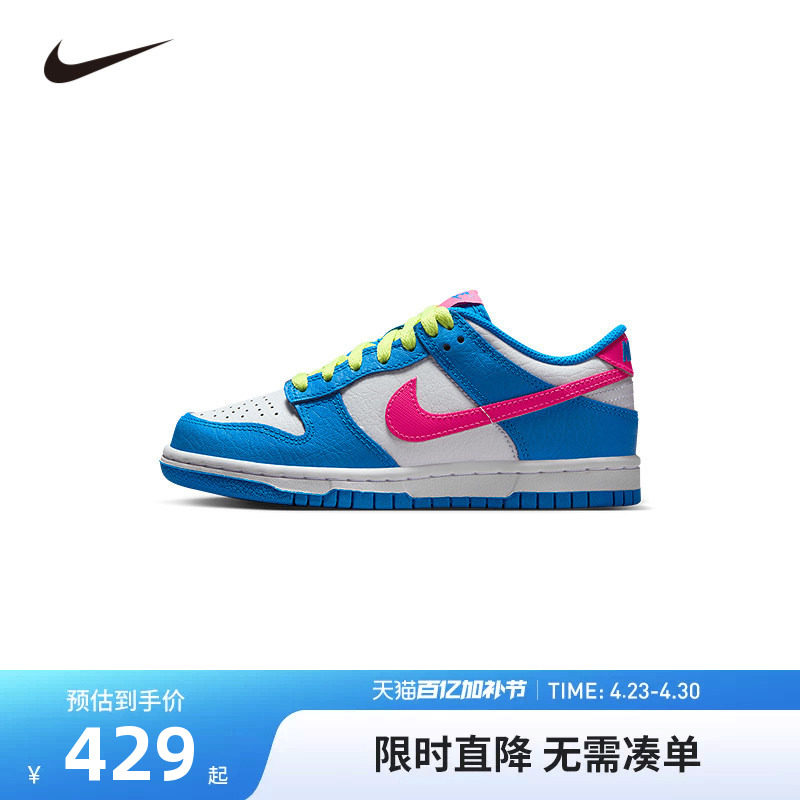 NIKE童鞋儿童板鞋男童休闲运动鞋系带COUNT中大童鞋子IB7747-406
