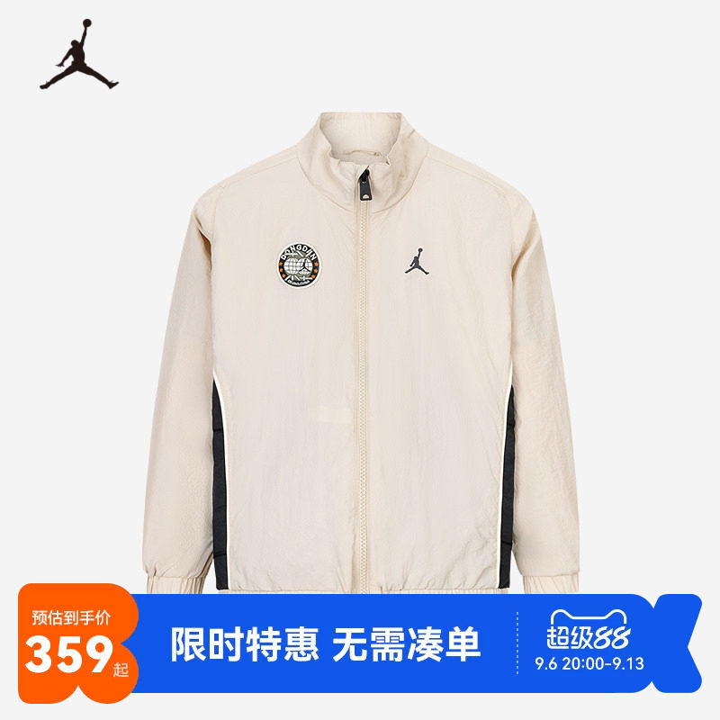 JORDAN儿童装男童夹克薄款春夏款跑步运动上衣透气外套JD2512383图片
