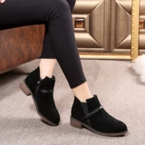 雅森 Martens, челси, короткие сапоги в английском стиле, из натуральной кожи, широкий устойчивый каблук, в британском стиле