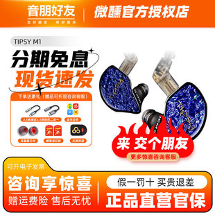 TIPSY微醺M1入耳式有线监听耳机高解析专业舞台歌手动圈耳返发烧