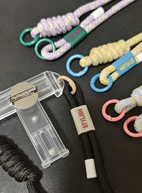 超稳T型手机挂绳diy毛绒娃娃背夹