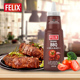 瑞典进口菲力斯烟熏味烧烤酱BBQ烧烤酱烤肉酱挤压瓶335ml