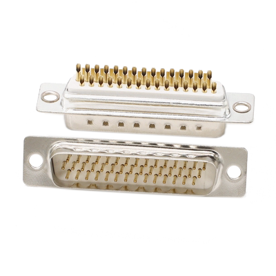 煌林 DB44焊接公头/母头 3排44插头镀金头 塑料外壳 连接器接插头