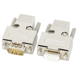 煌林 HDB15针VGA公头 三排15VGA母头插头 接头电脑视频VGA接插头