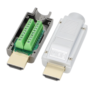 锌合金外壳HDMI免焊头HLing/煌林