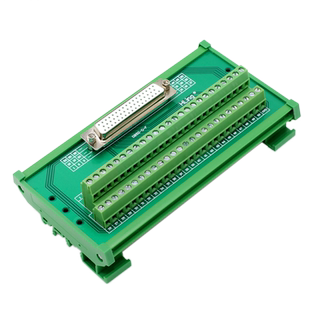 煌林 DB50转接板HDB 3排50针中继端子台免焊接 公头母头接线模块