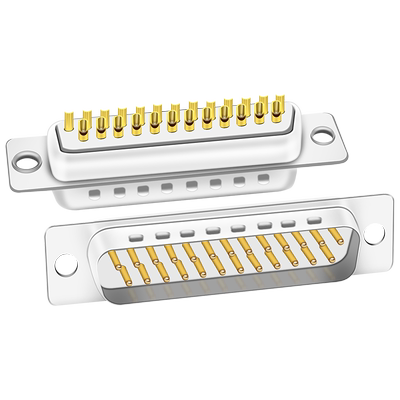 煌林 2/二排DB25针并口镀金针公母头 实芯针公母头 焊线式 接插头