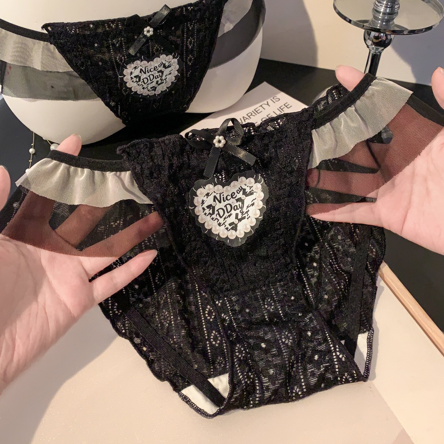 小甜崽 甜欲少女高颜值蕾丝内裤女2026新款女生纯欲高开叉三角裤,女士内衣/男士内衣/家居服,女三角裤,淘宝优惠券,粉丝福利购,淘宝优惠卷