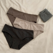 女士纯棉三角裤 极简美拉德 爆款 女全棉中腰2026新款 女生透气内裤