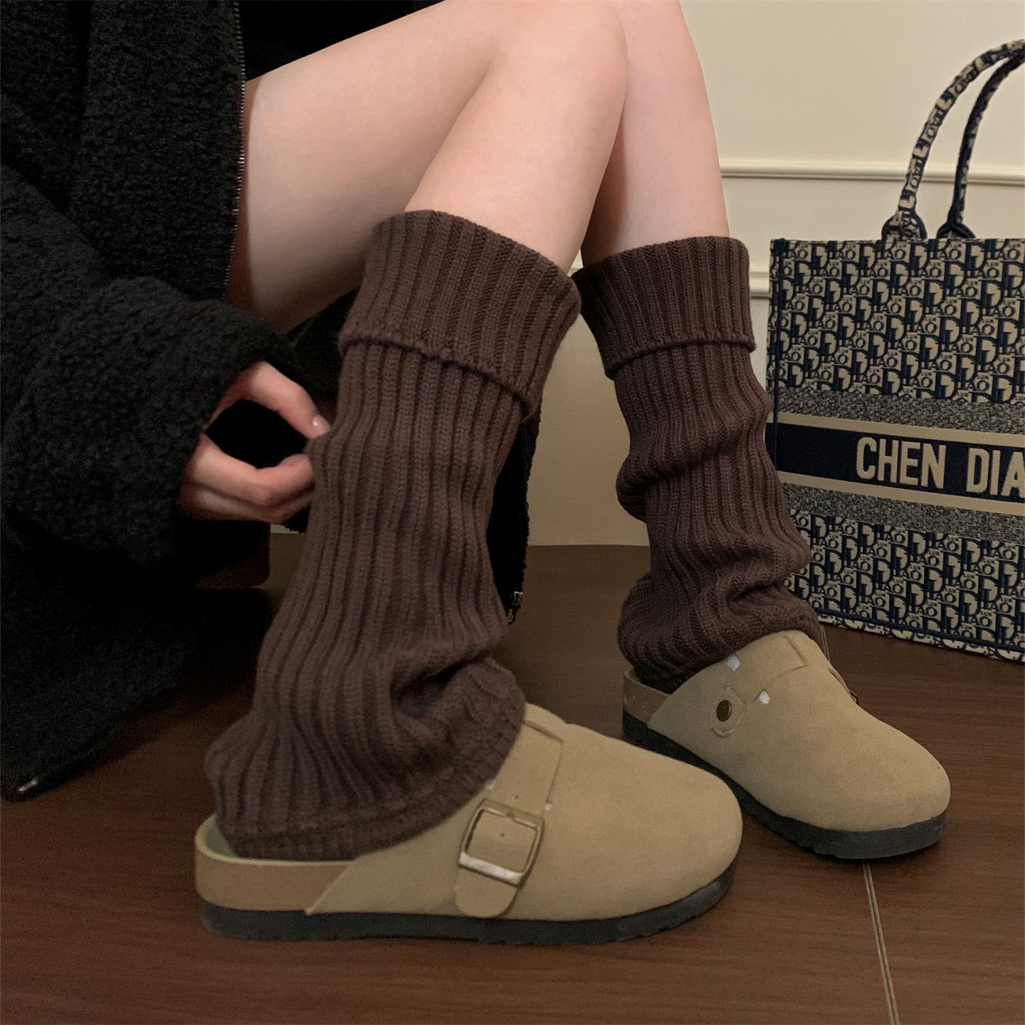 复古秋冬美拉德袜套堆堆袜针织白色中筒羊毛保暖腿套2026新款爆款,女士内衣/男士内衣/家居服,中筒袜,淘宝优惠券,粉丝福利购,淘宝优惠卷