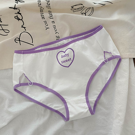 少女芭乐~女生镂空甜美三角裤全棉内裤女士纯棉7a级抗菌2026新款