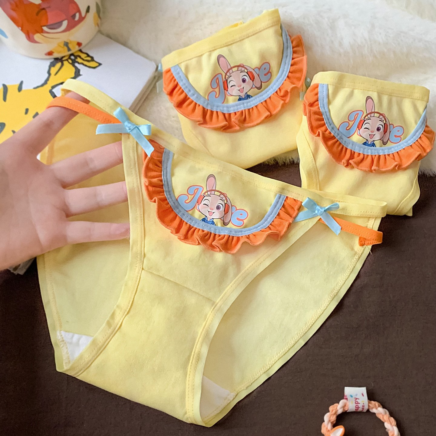 小甜崽 动物城朱迪兔子警官多巴胺可爱纯棉内裤女生高开叉三角裤,女士内衣/男士内衣/家居服,女三角裤,淘宝优惠券,粉丝福利购,淘宝优惠卷