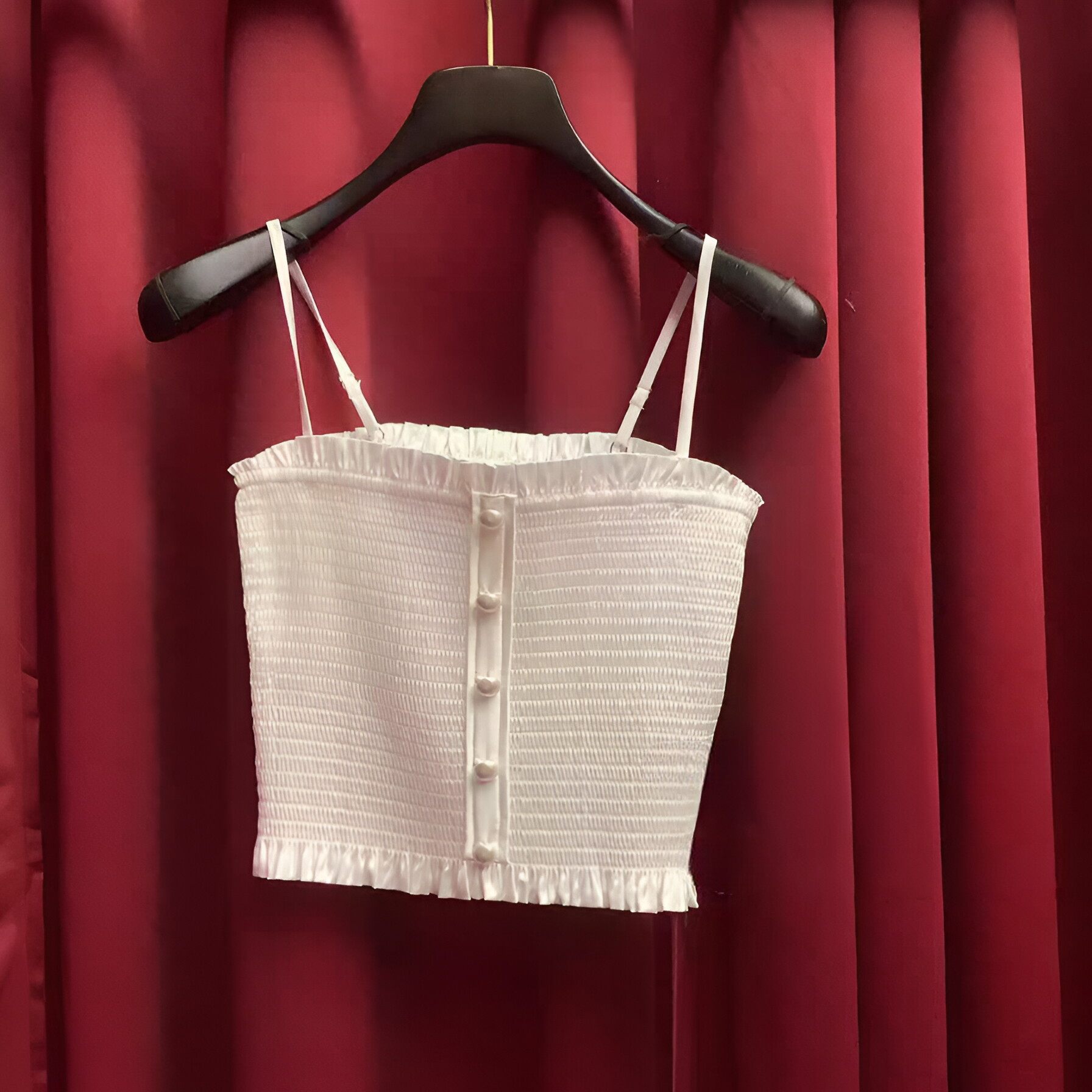 正品24春 珍珠打揽吊带上衣LF24C21SV229-240,女装/女士精品,背心吊带,淘宝优惠券,粉丝福利购,淘宝优惠卷