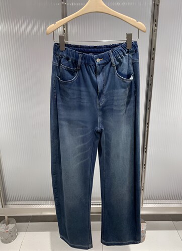 正品2024夏装新品香蕉裤凉感牛仔裤5O4E11150-240