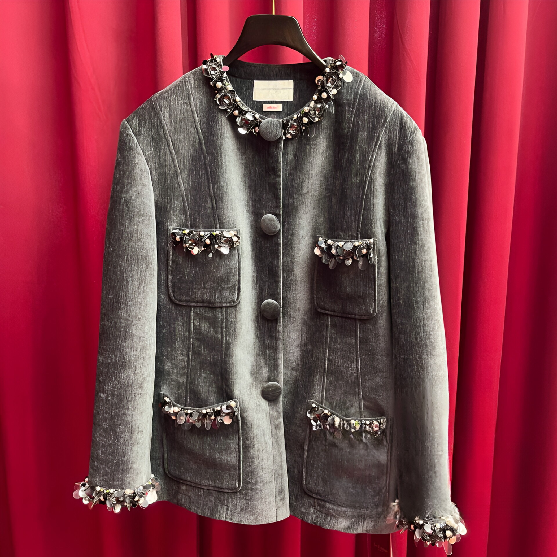 正品24冬丝绒重工H型外套LF24D51SC384-240,女装/女士精品,短外套,淘宝优惠券,粉丝福利购,淘宝优惠卷