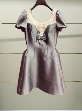 肆正品 25夏洛可可风丝毛连衣裙LF25X02SO347-250