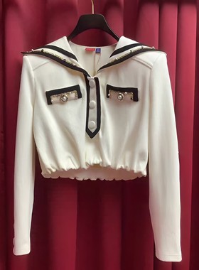 正品24春 学院领彩钻卫衣LF24C21SB029-240