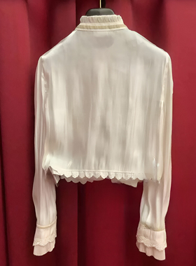 正品24冬千金感海岛丝上衣FF24D11SB137-240