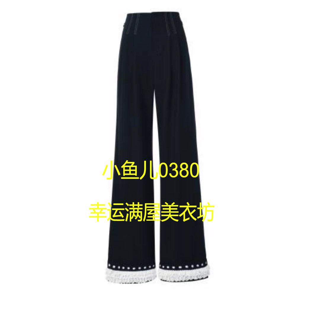 正品24秋下脚层层荷叶长裤LF24Q11SP224-240