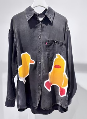 正品2025春休闲衬衫UY25154N537143-250开1999