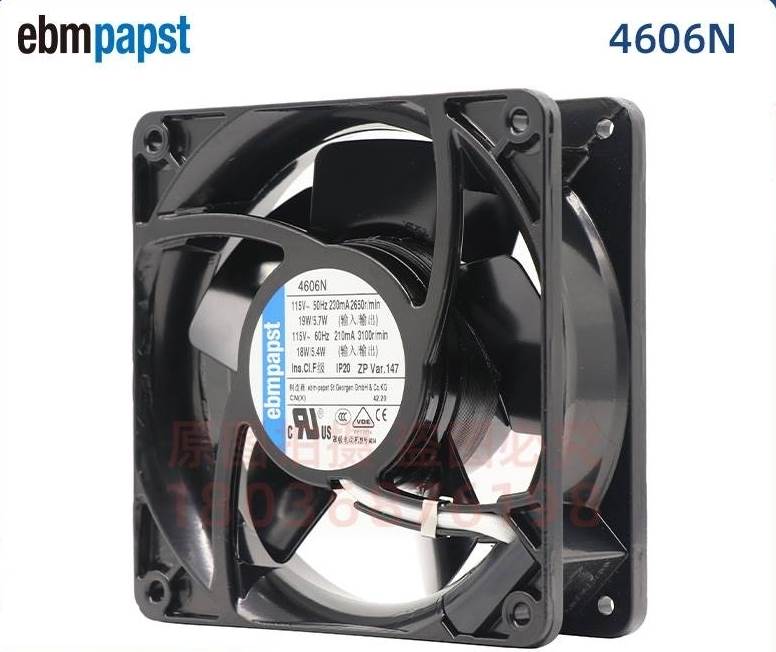 全新ebmpapst 4606N 115V 12038 12CM 全金属 变频器风扇